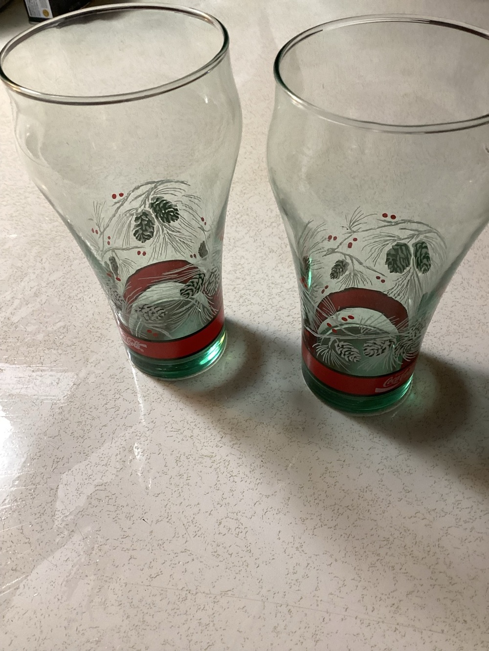 Vintage Coca Cola drinking glasses by Libbeys, X 2 REDUCED